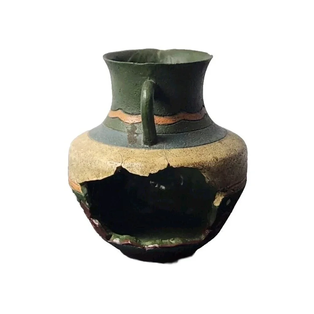 Southwestern Kokopelli Cracked Design Pitcher